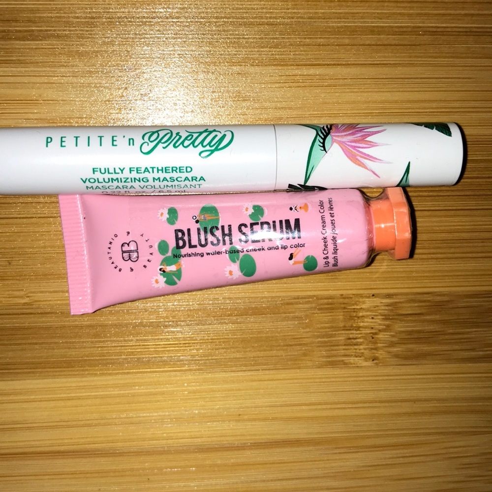 Mascara and blush serum